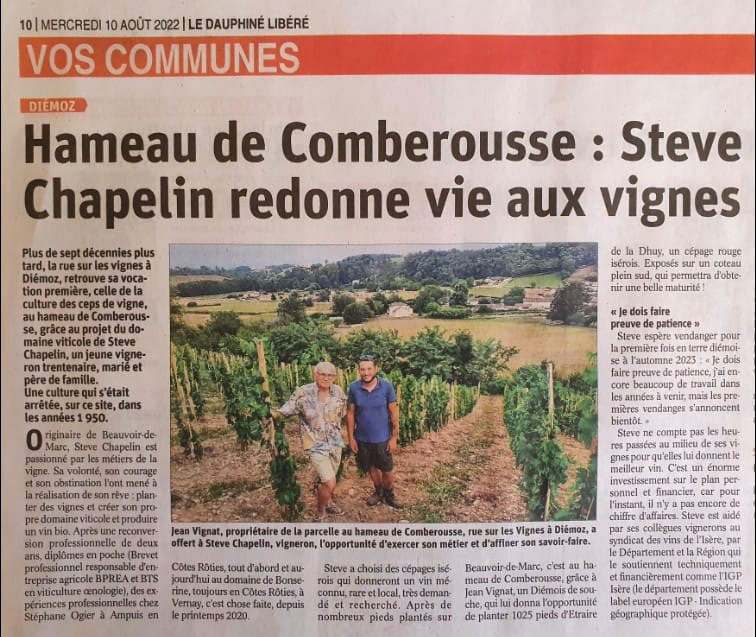 Domaine-Chapelin-Vignoble-de-l-isere-vigneron-beauvoir-de-marc-isere-actualites-hameau-de-comberousse-steve-chapelin-redonne-vie-aux-vignes