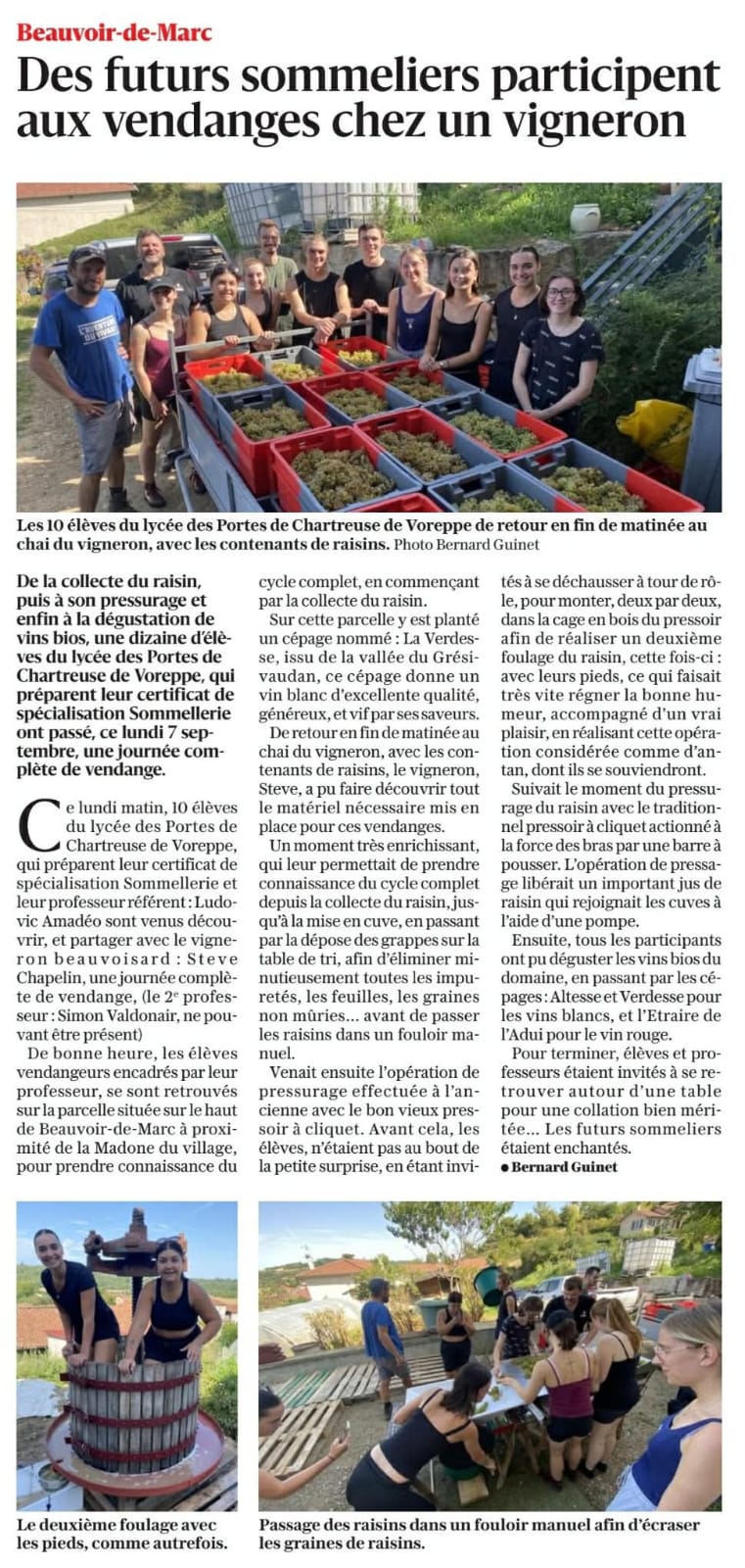 vendanges-domaine-chapelin-futurs-sommeliers-articles-dauphine-isere